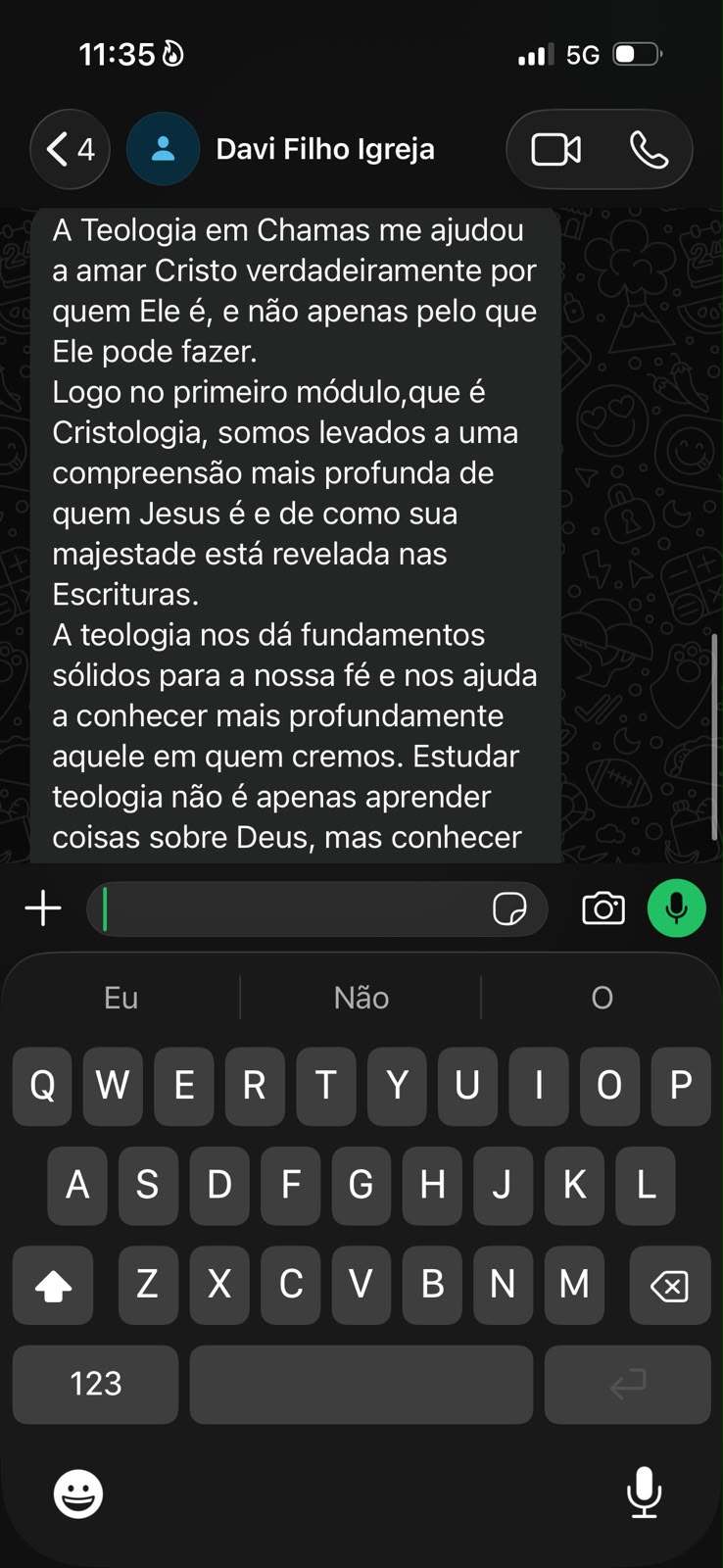 Depoimento WhatsApp 3